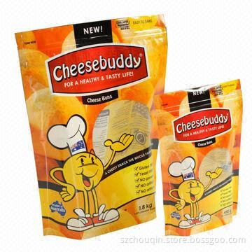 Popcorn Bags, Heat Seal and Stand Up, Tear Notch and Zipper